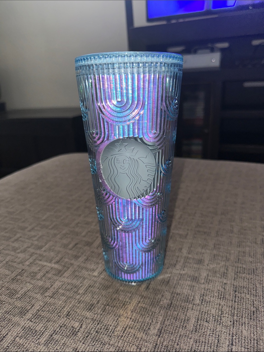 Starbucks Iridescent Aqua Purple Tumbler